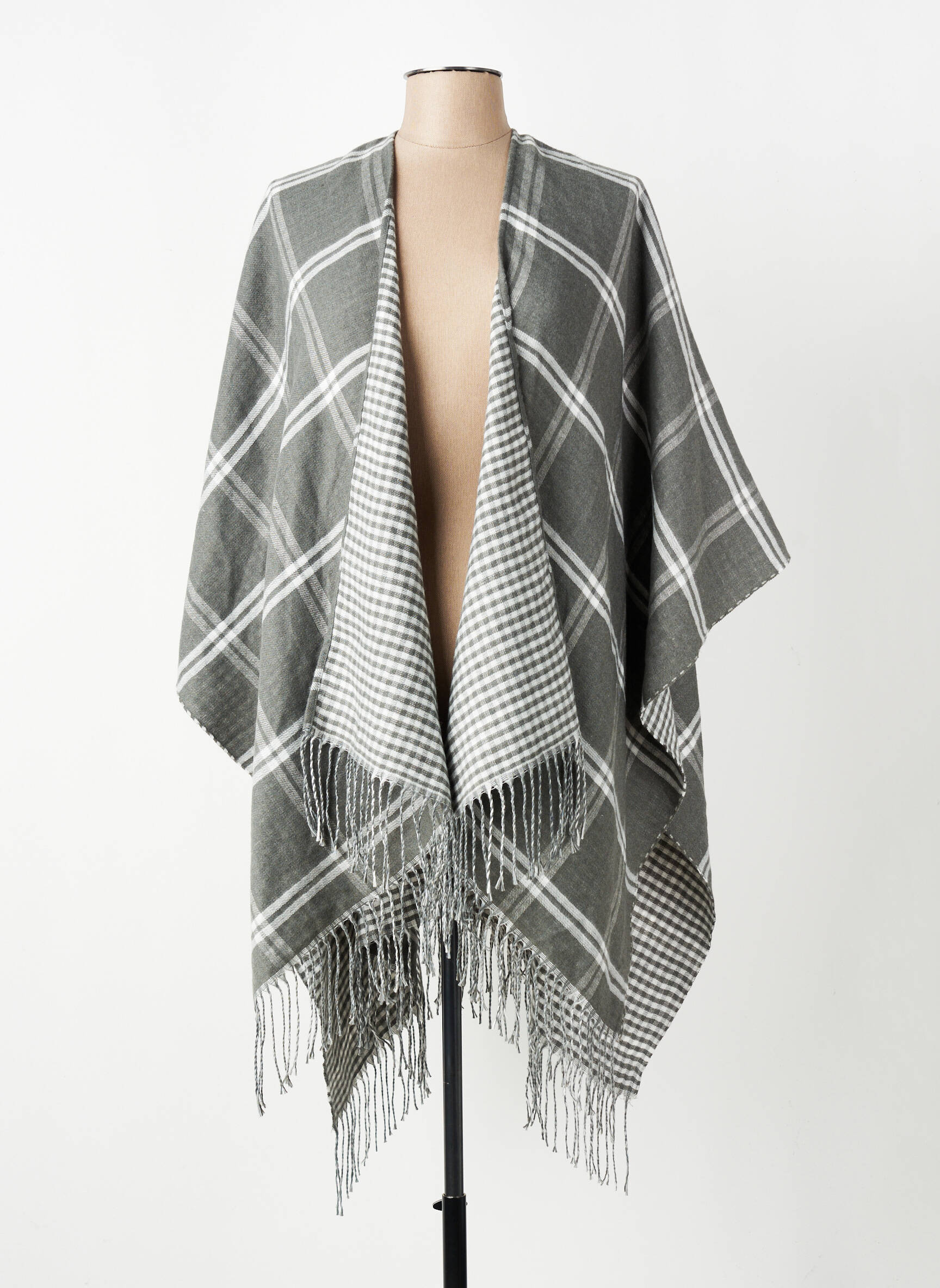 Poncho gris OPUS femme