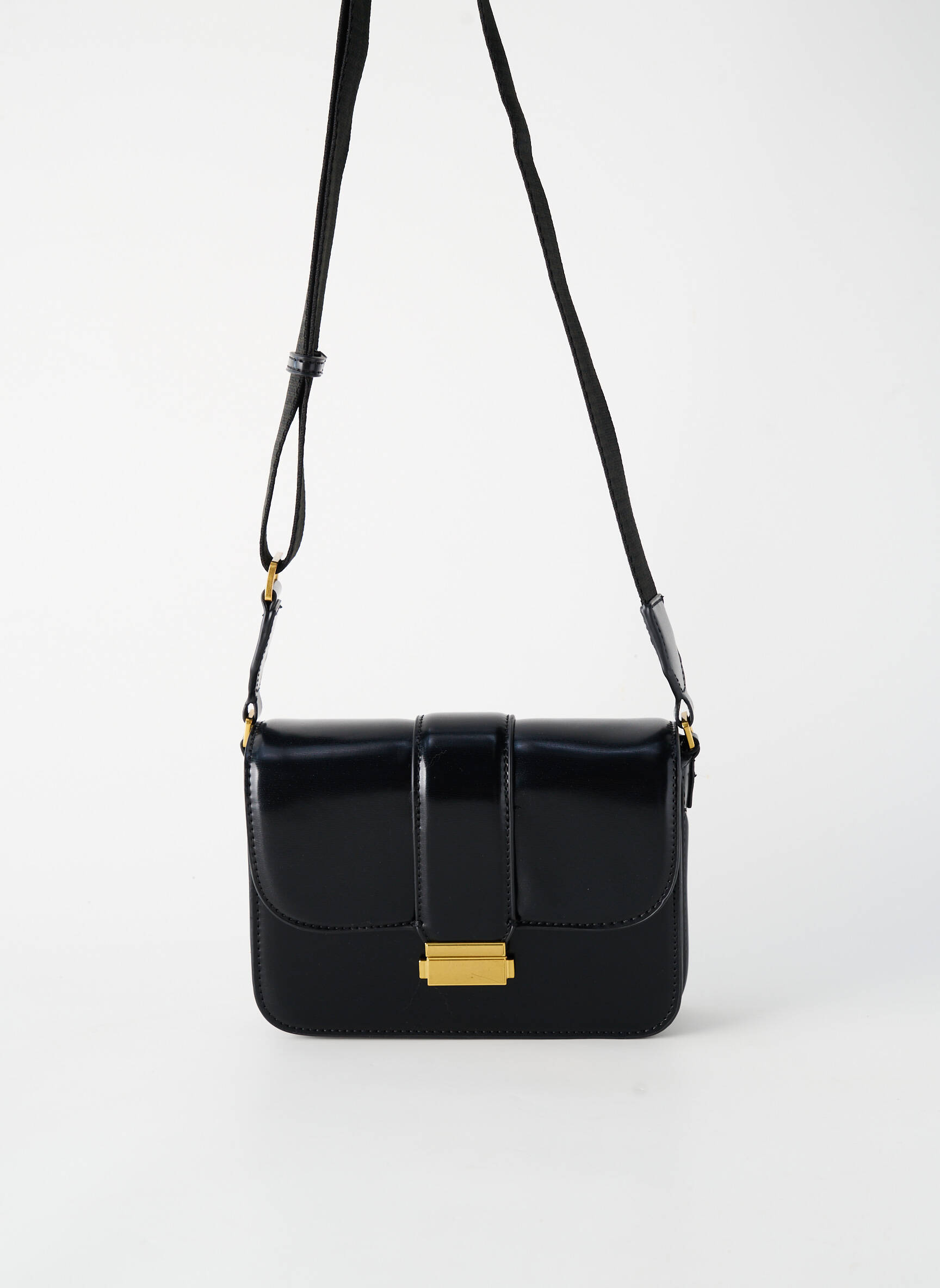 Sac bandoulière noir MANGO femme