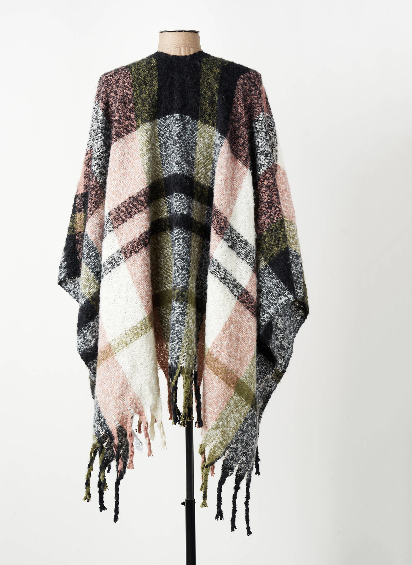 Poncho rose PIECES femme