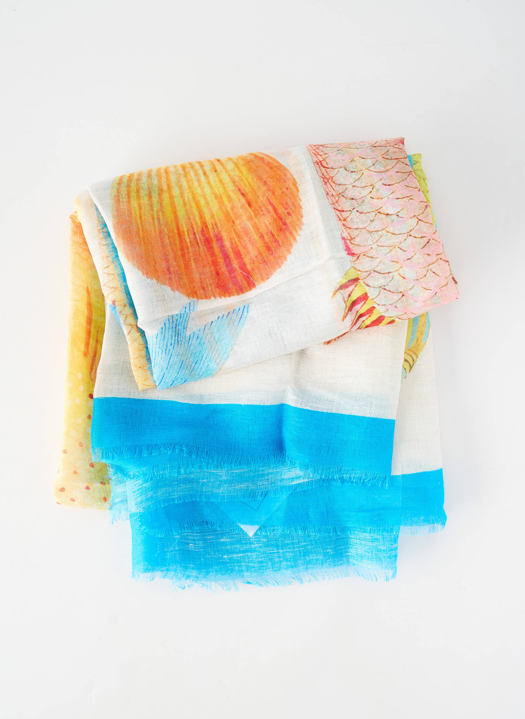 Foulard bleu MOMENT femme