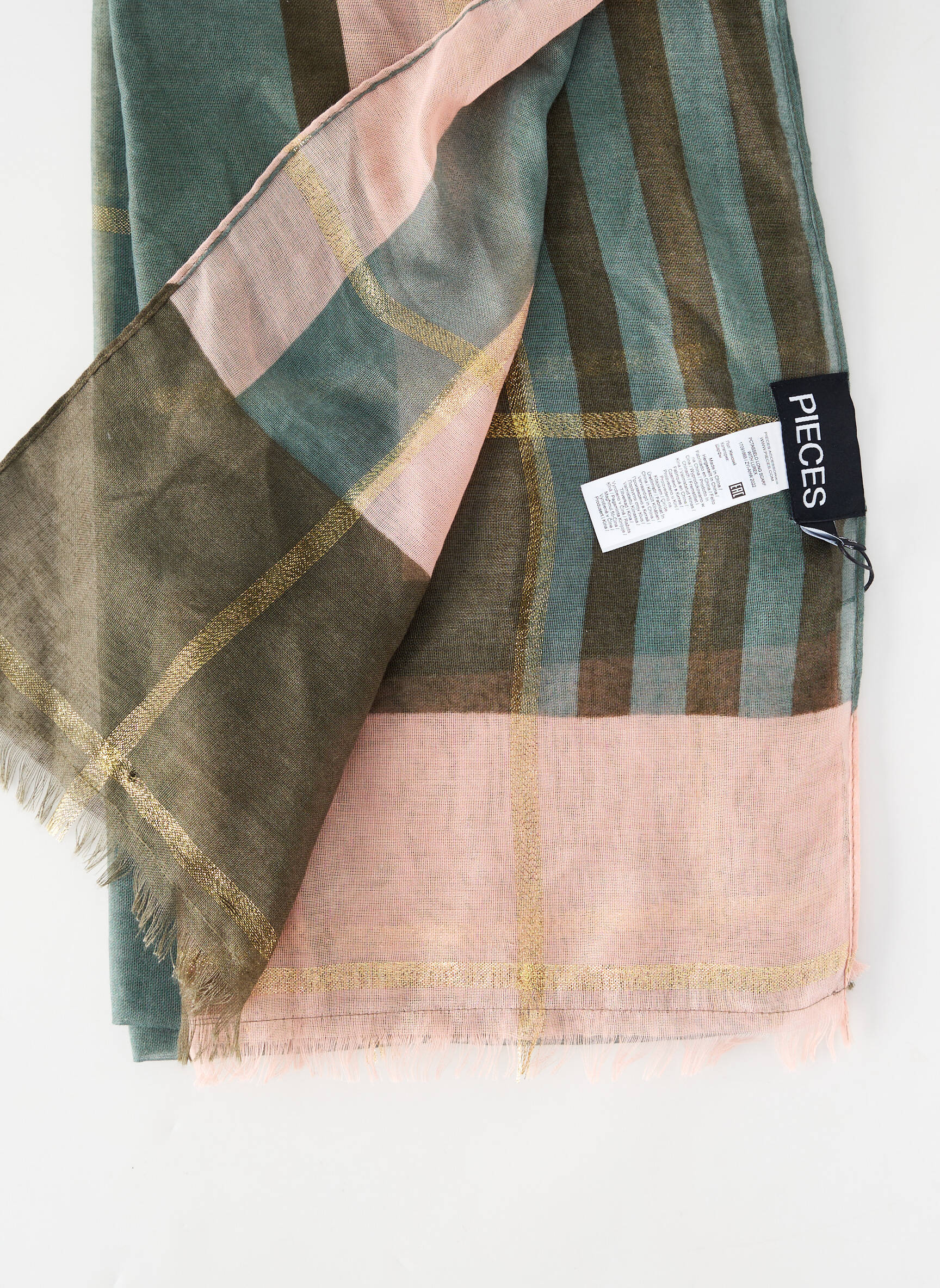 Foulard vert PIECES femme