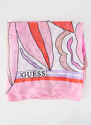 Foulard rose GUESS femme