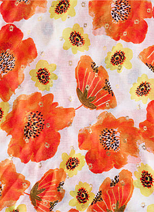Foulard orange ACCESS femme