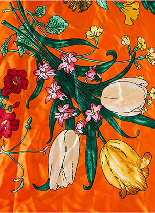 Foulard orange ACCESS femme