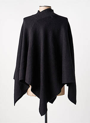 Poncho noir MORGAN femme
