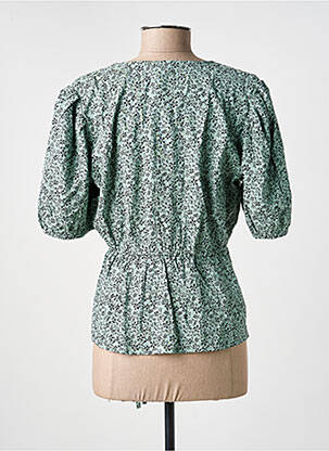 Chemisier coupe droite vert JACQUELINE DE YONG femme