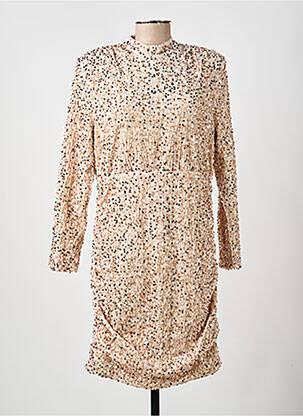 Robe mi-longue manches longues manches longues or VERO MODA femme