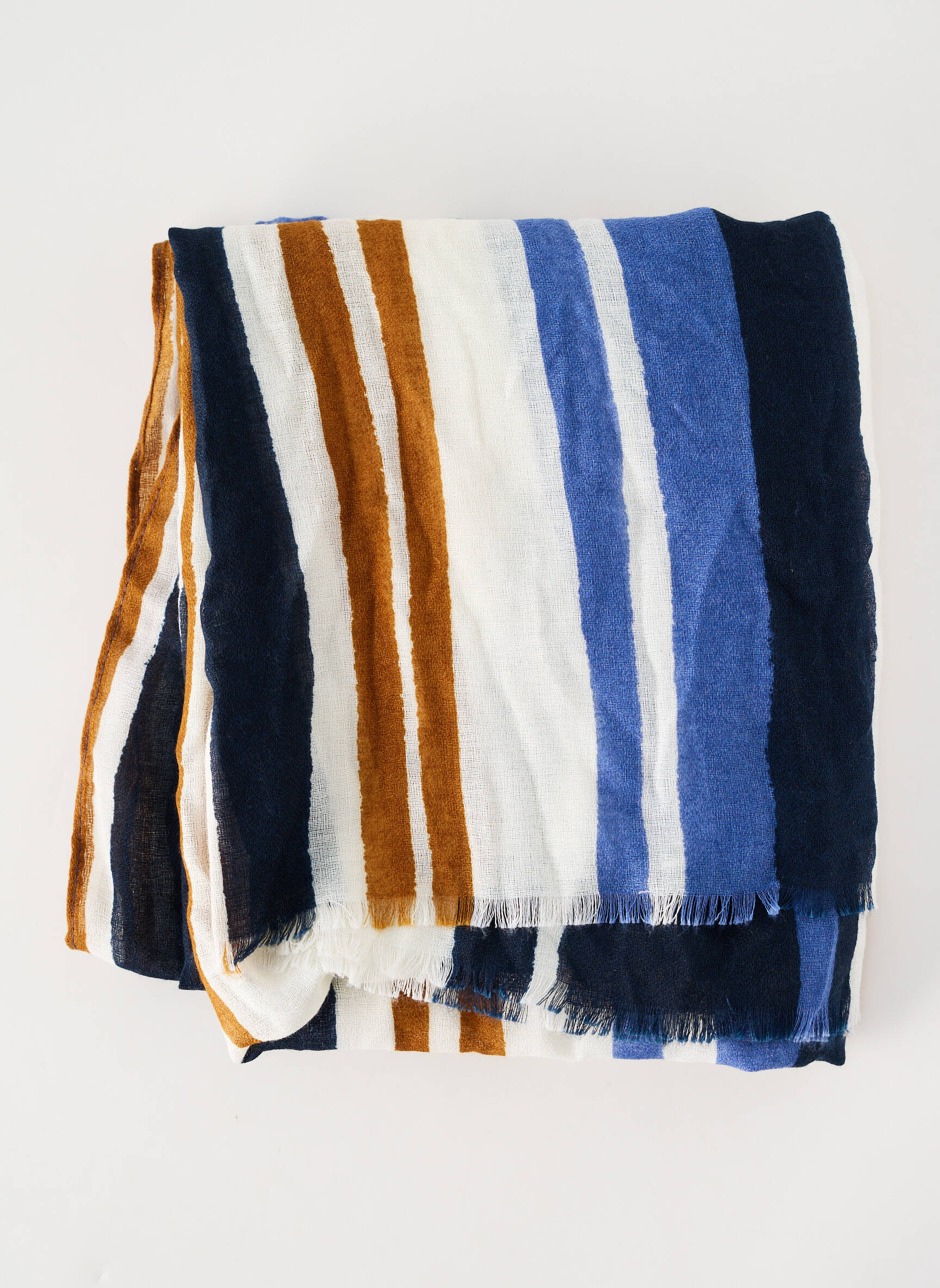 Foulard bleu MANGO femme