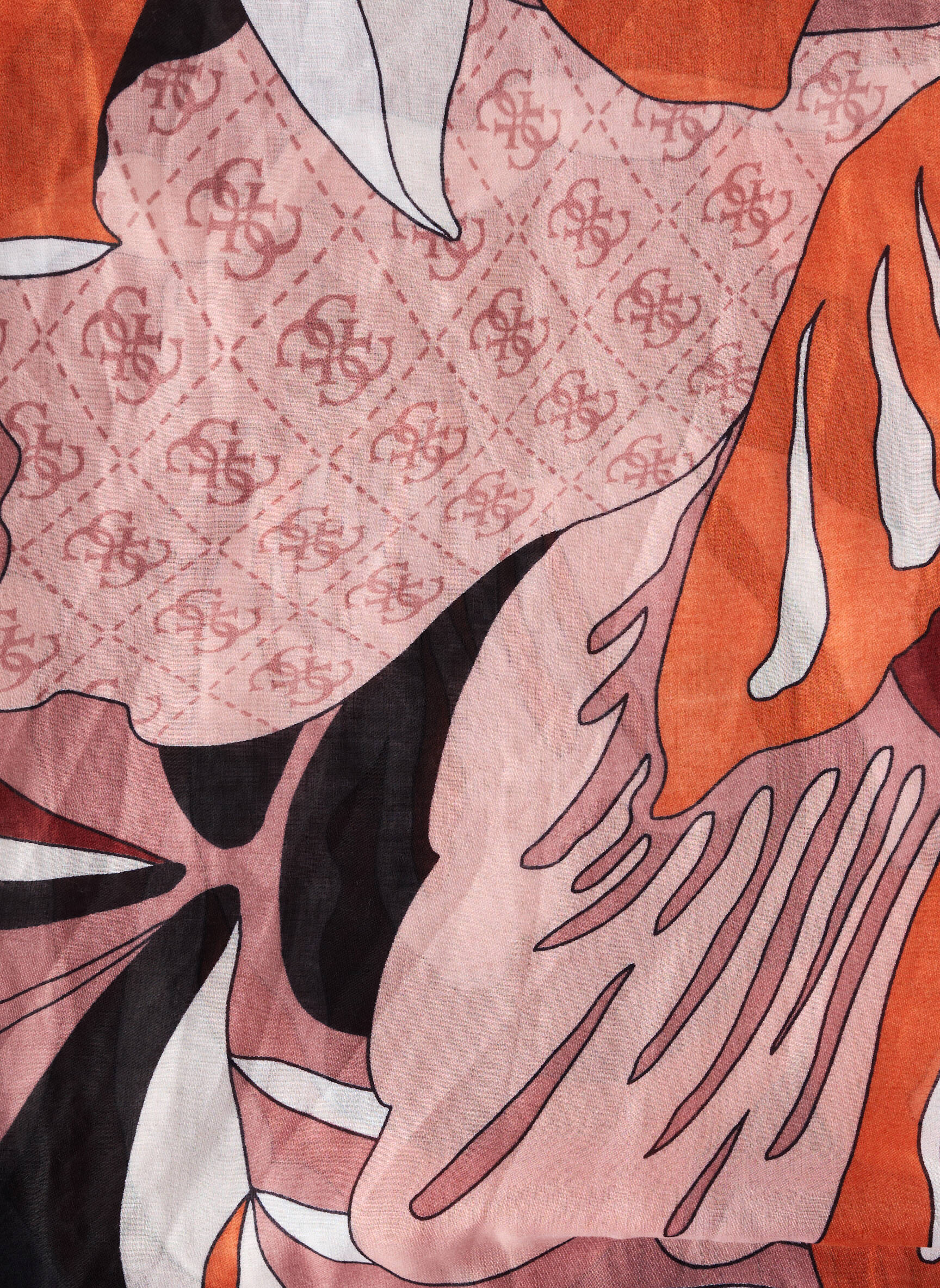 Foulard orange GUESS femme