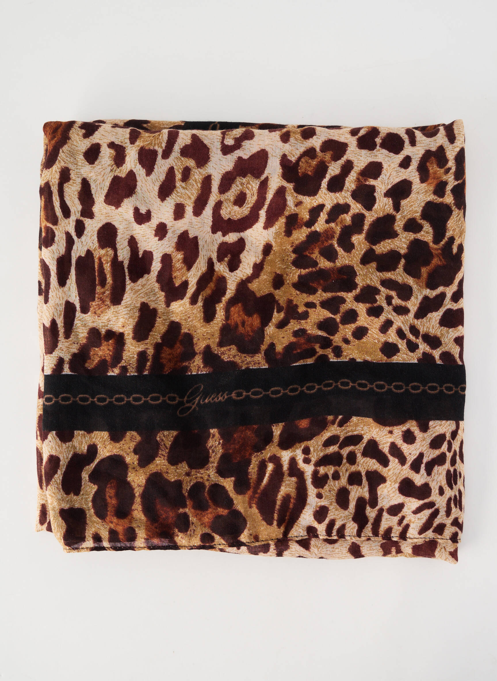 Foulard marron GUESS femme