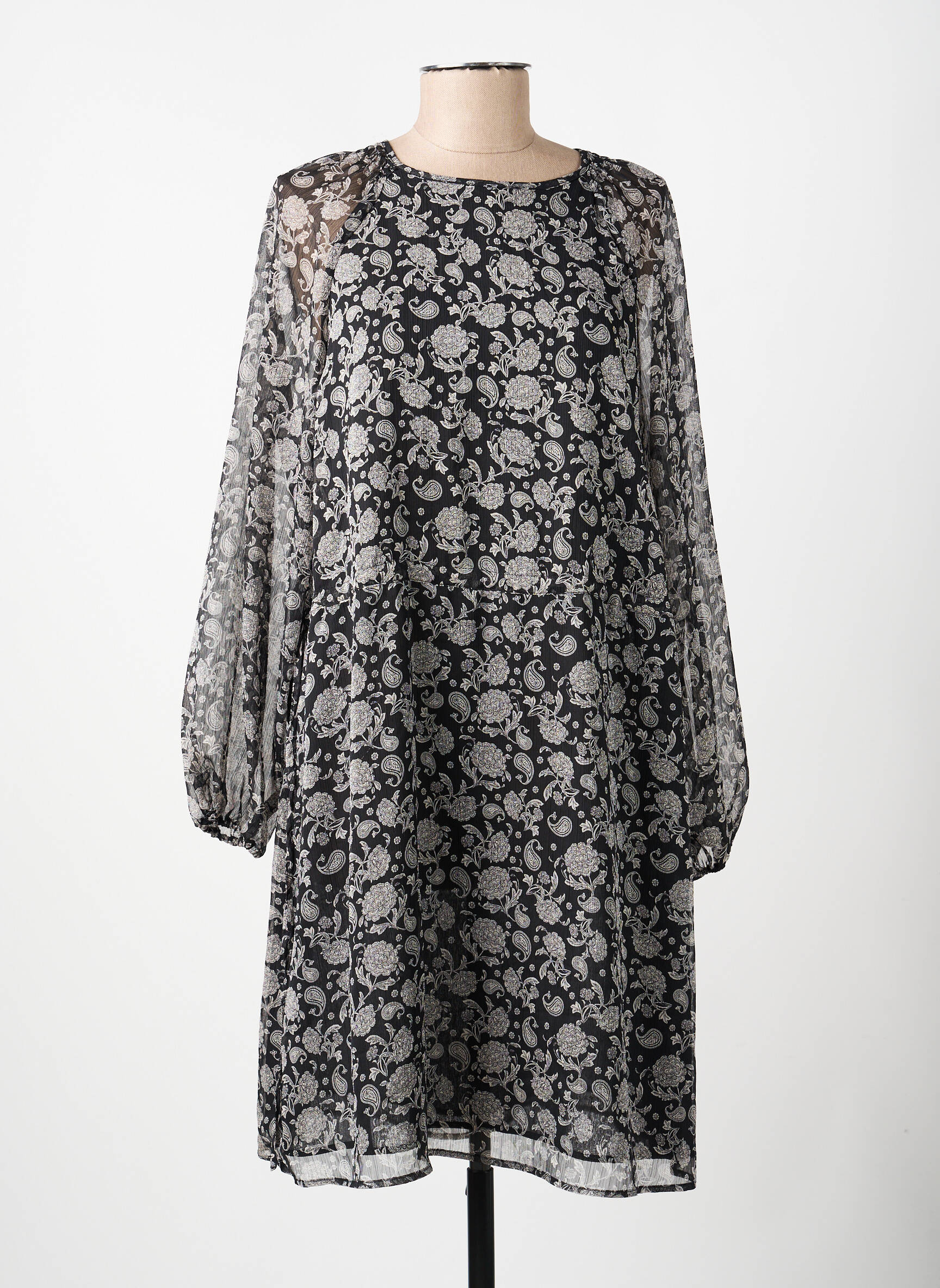 Robe courte noir MANGO femme