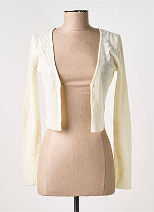 Gilet manches longues blanc HAILYS femme