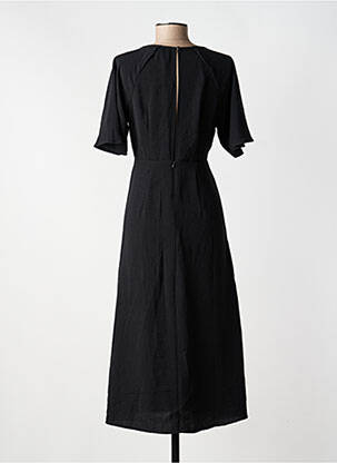 Robe courte col v noir JACQUELINE DE YONG femme