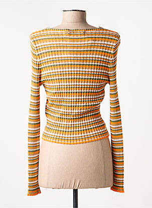 Gilet manches longues manches longues orange ONLY femme