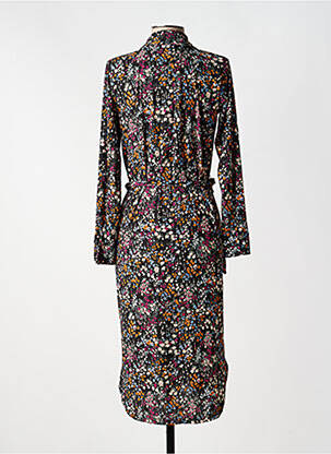 Robe courte manches longues manches longues noir JACQUELINE DE YONG femme