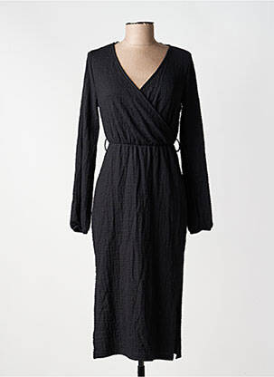 Robe mi-longue manches 3/4 manches 3/4 noir VERO MODA femme
