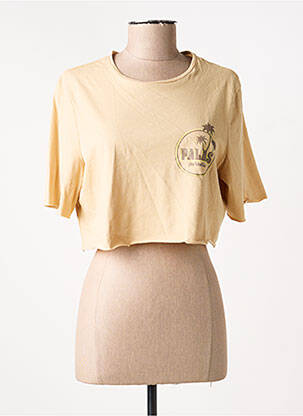 T-shirt col rond beige ONLY femme