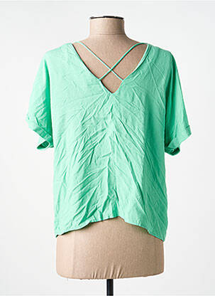 T-shirt col v vert VERO MODA femme