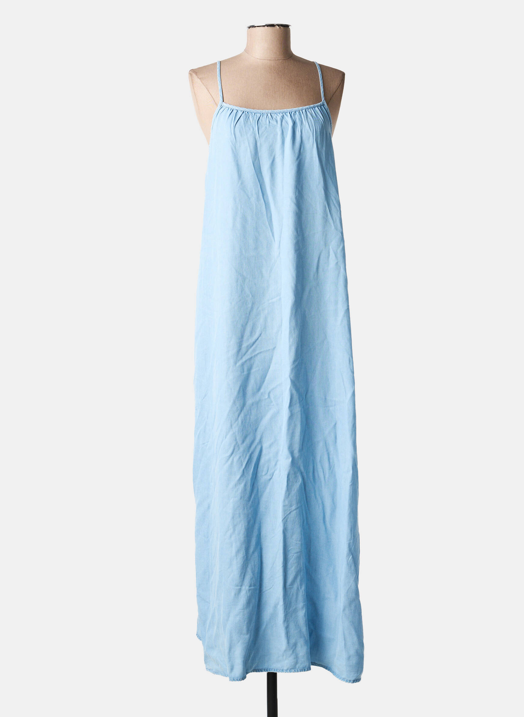Robe longue sans manche sans manche bleu VILA femme