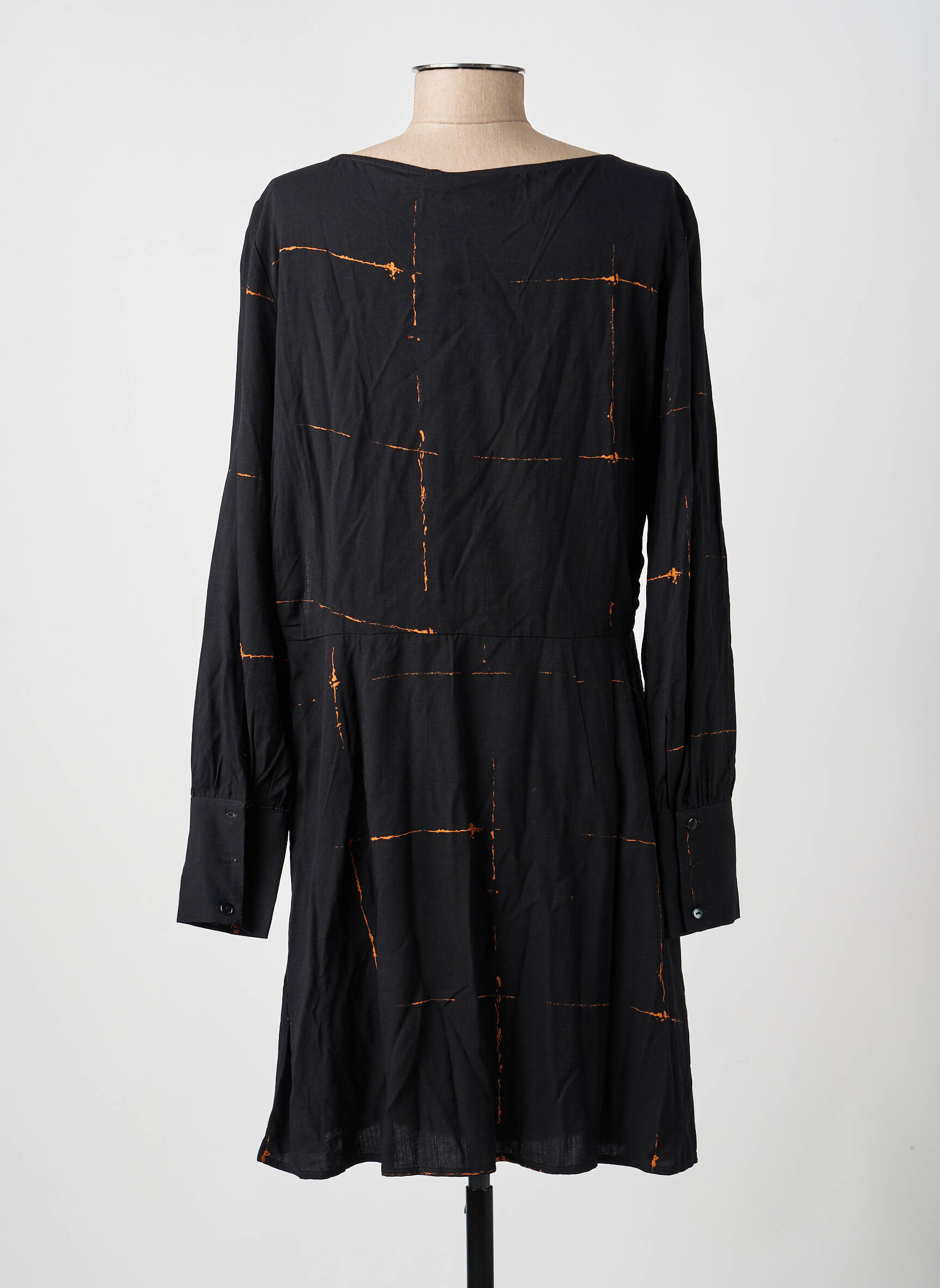 Robe courte manches longues manches longues noir VILA femme