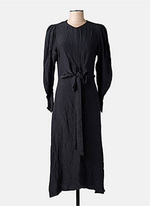 Robe mi-longue noir ASTRID BLACK LABEL femme