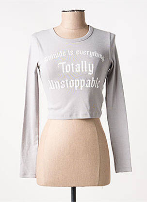 T-shirt gris TALLY WEIJL femme