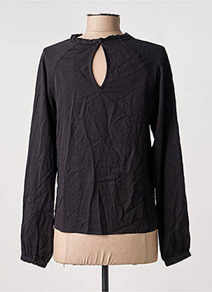 Chemisier coupe droite manches longues noir VILA femme