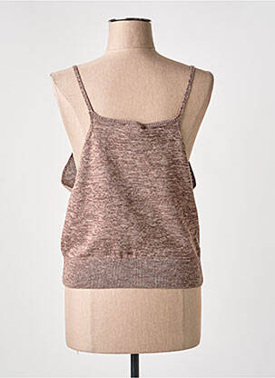 Débardeur marron MANGO femme