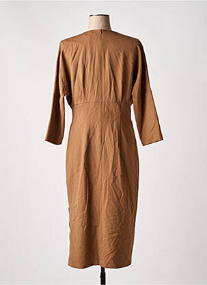 Robe mi-longue beige ASTRID BLACK LABEL femme