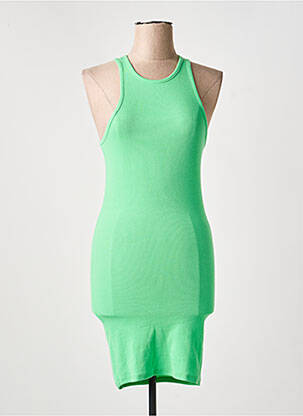 Robe courte sans manche sans manche vert ONLY femme