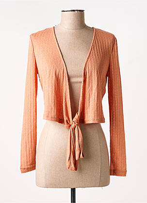 Gilet manches longues marron JACQUELINE DE YONG femme
