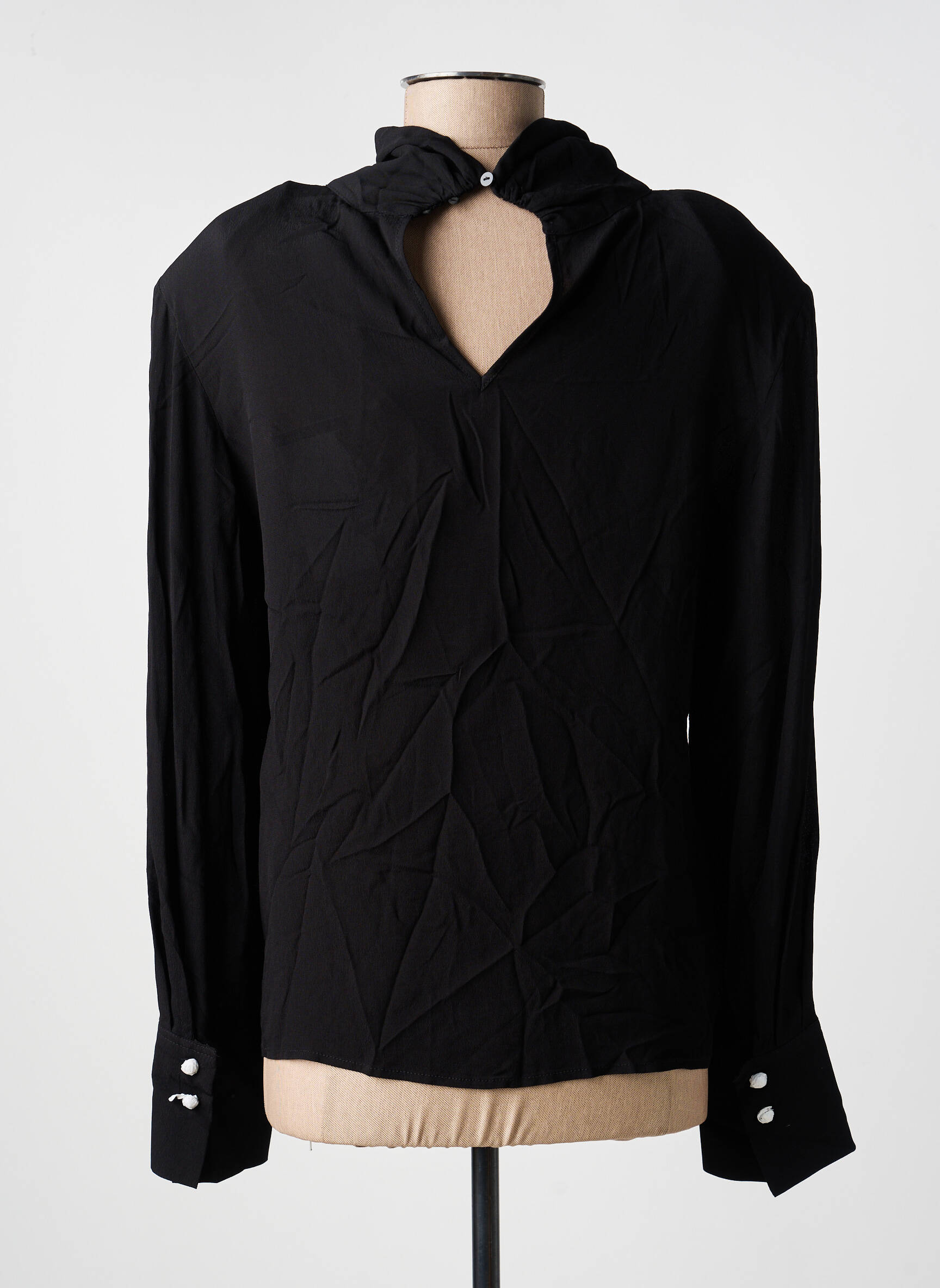 Blouse noir MANGO femme
