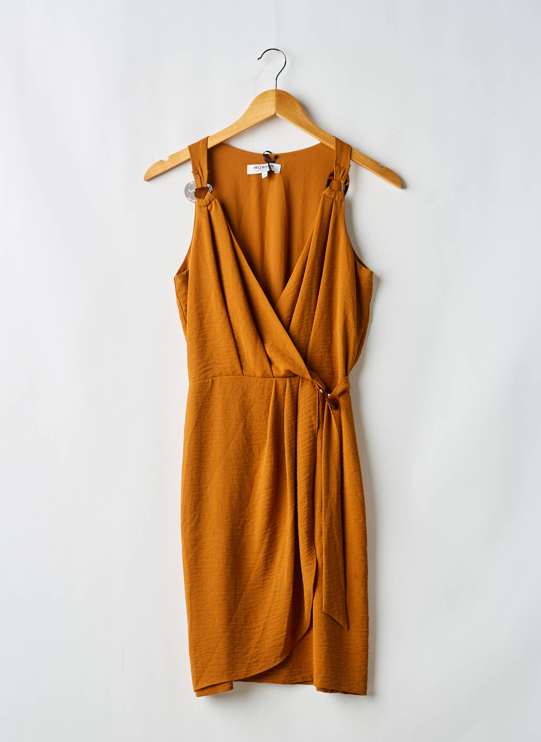 Robe courte jaune MORGAN femme