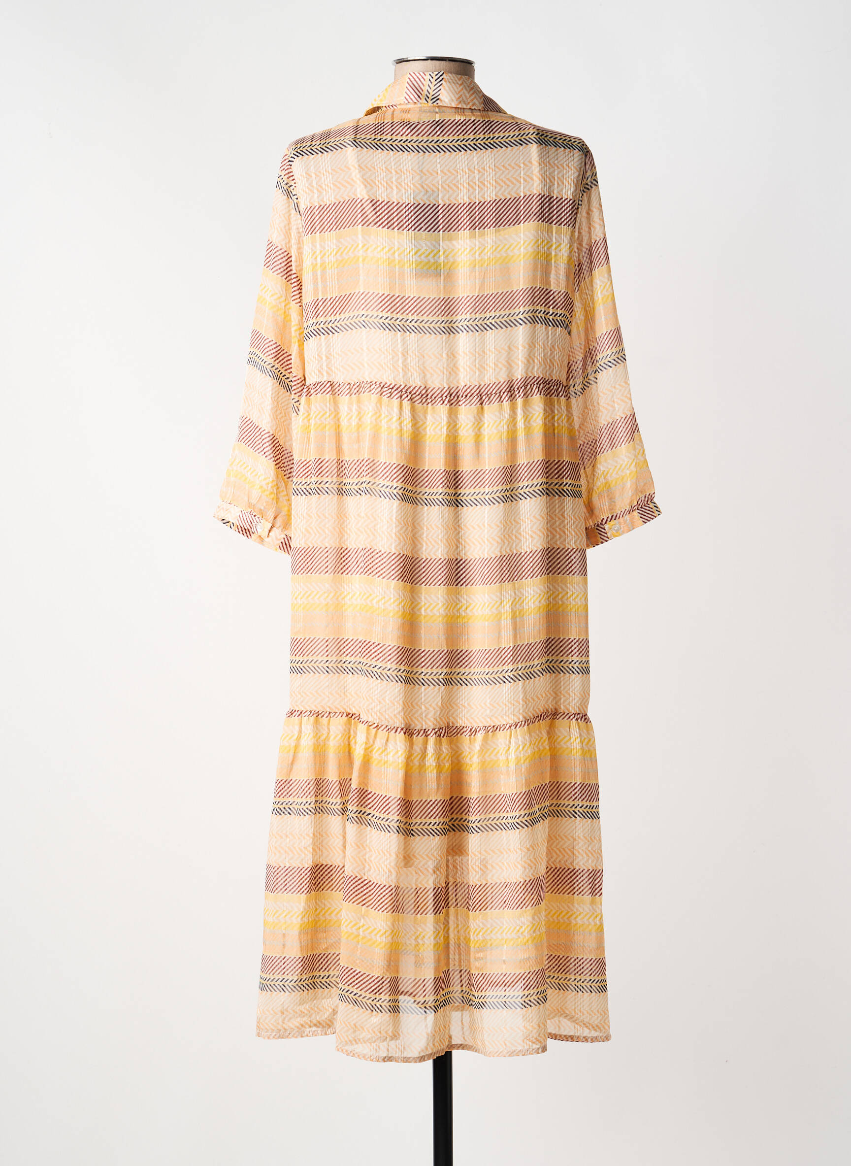 Robe longue orange VERO MODA femme