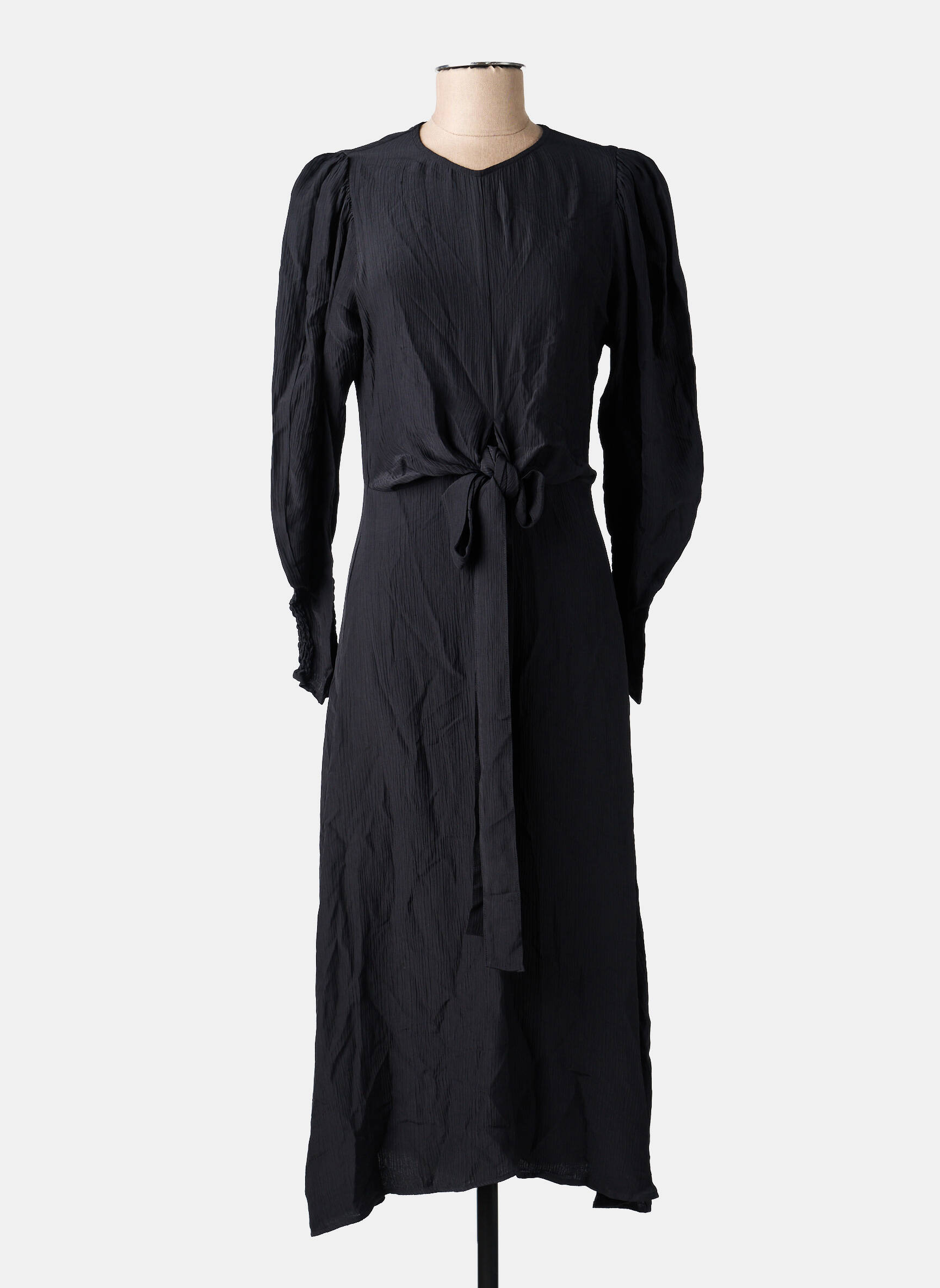 Robe mi-longue noir ASTRID BLACK LABEL femme