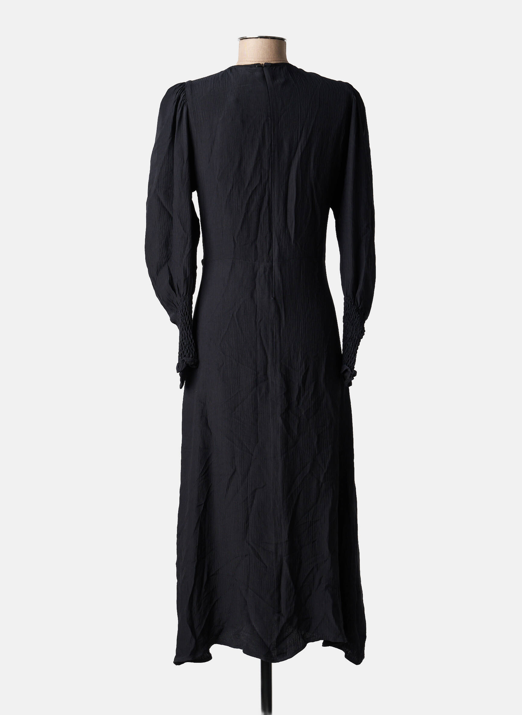 Robe mi-longue noir ASTRID BLACK LABEL femme