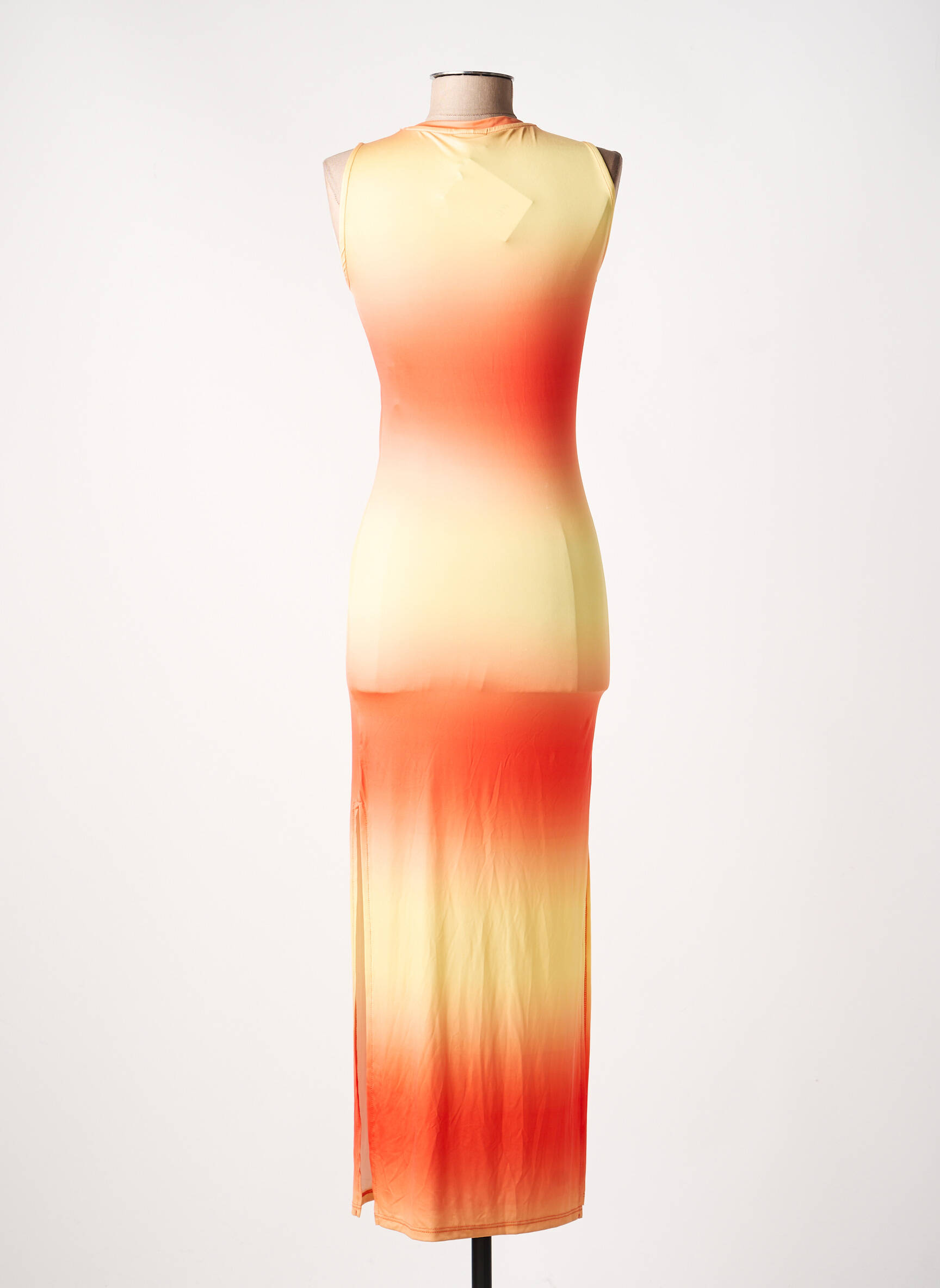 Robe longue orange JACQUELINE DE YONG femme