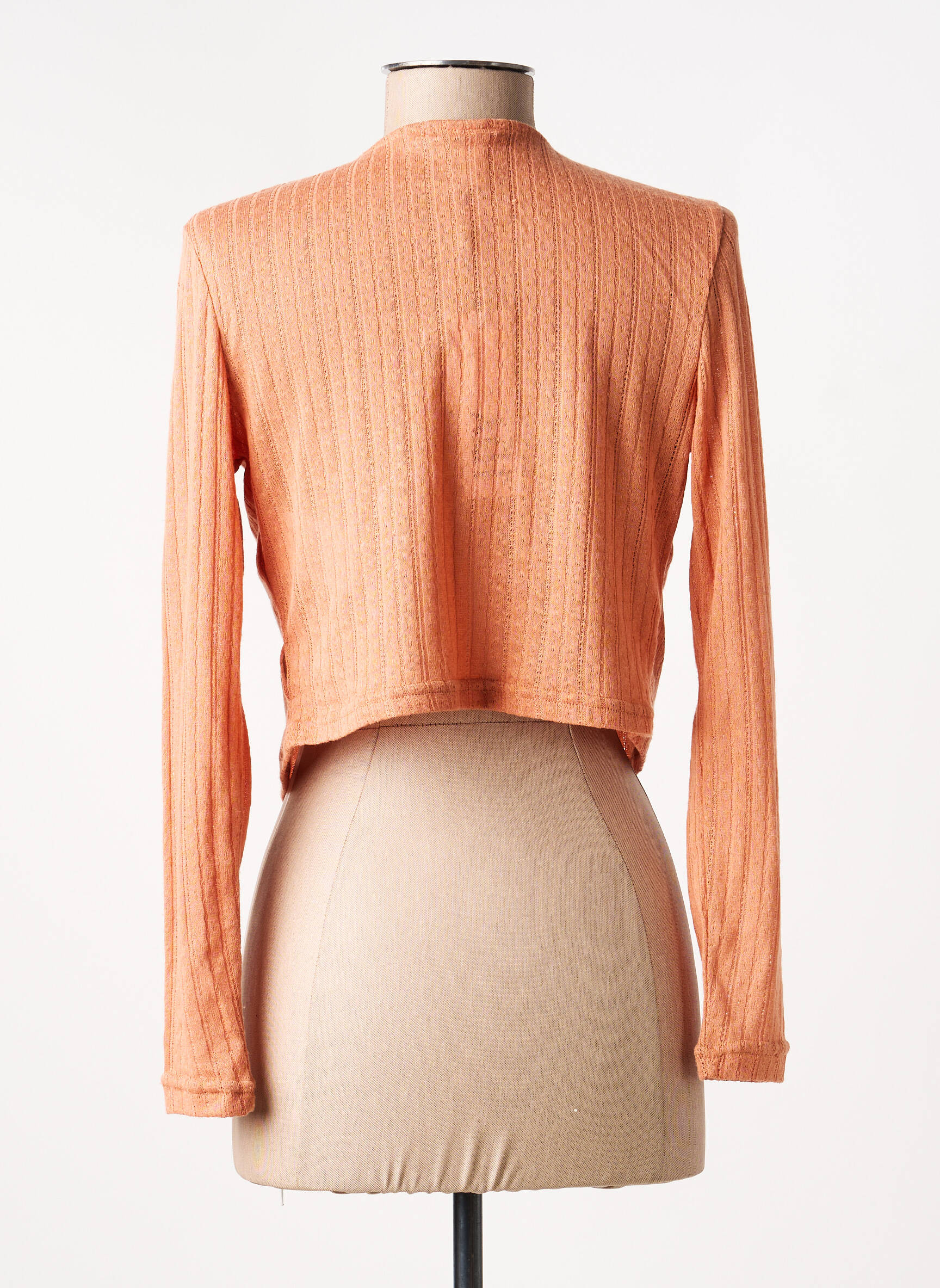 Gilet manches longues marron JACQUELINE DE YONG femme