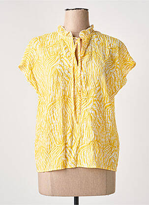 Chemisier coupe droite jaune VILA femme