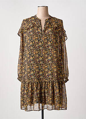 Robe courte marron MANGO femme