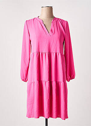 Robe courte rose HAILYS femme