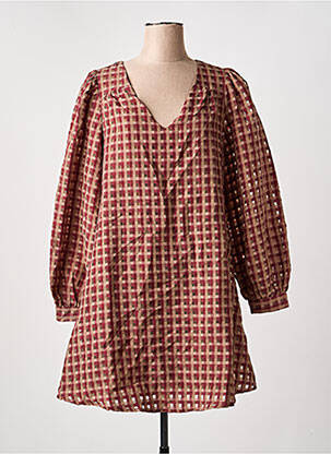 Robe courte marron VILA femme