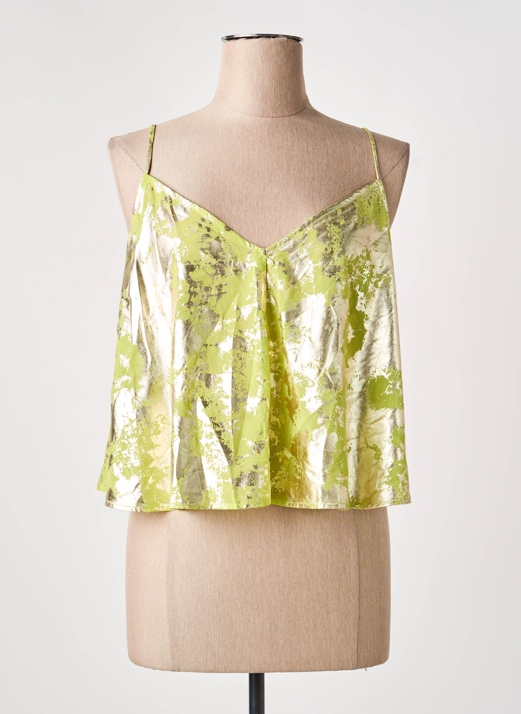 Top sans manche sans manche vert VILA femme