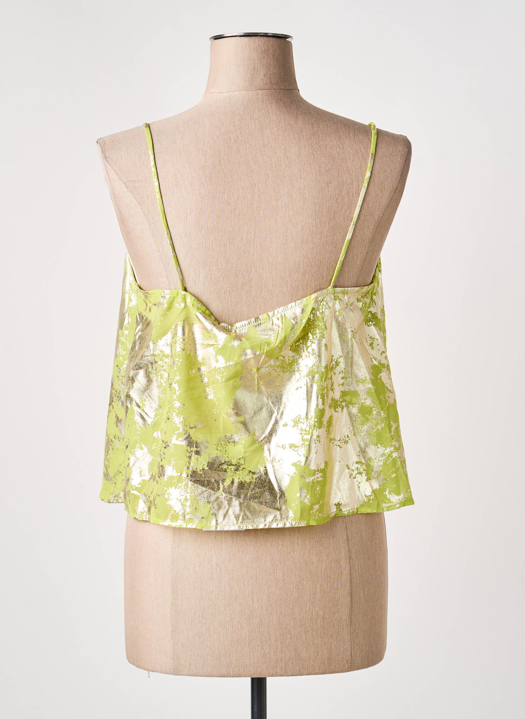 Top sans manche sans manche vert VILA femme