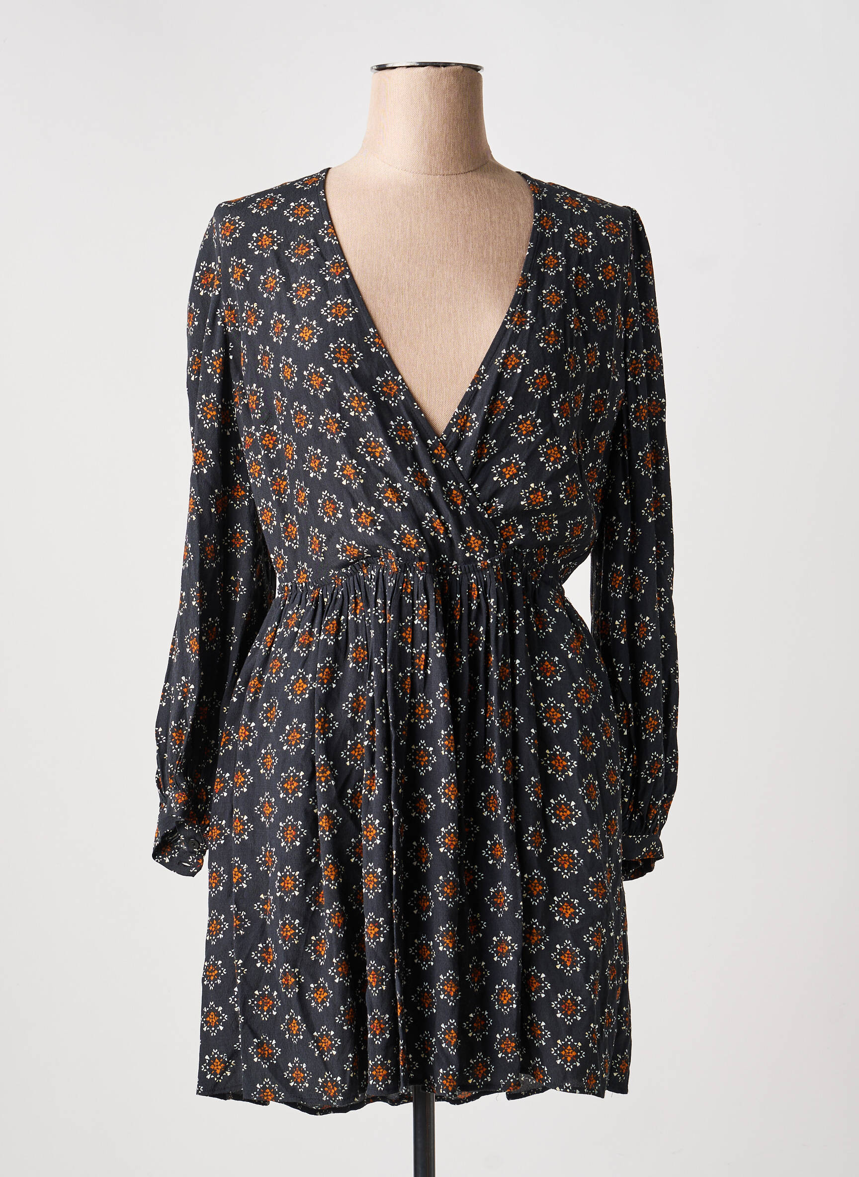 Robe courte noir MANGO femme