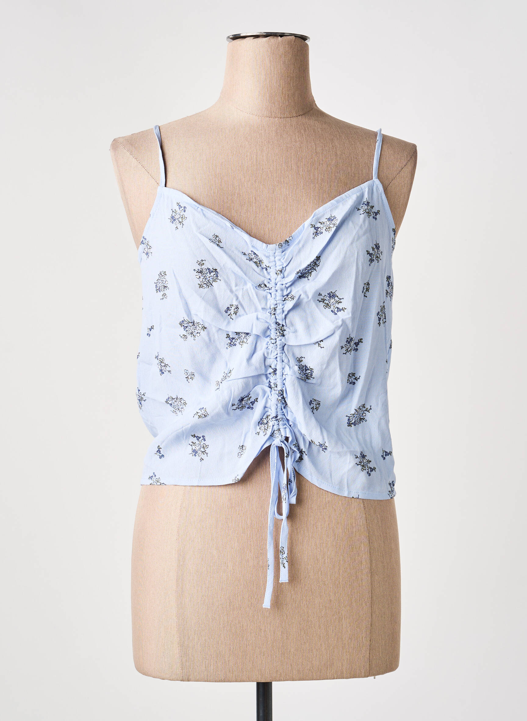 Top bleu MANGO femme