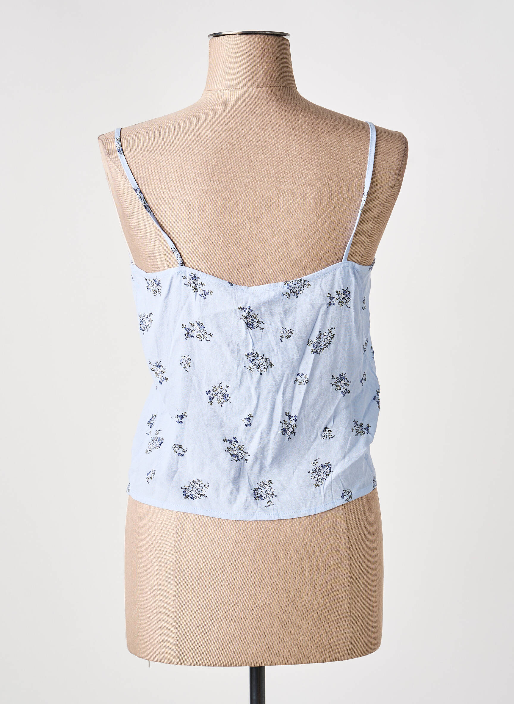 Top bleu MANGO femme