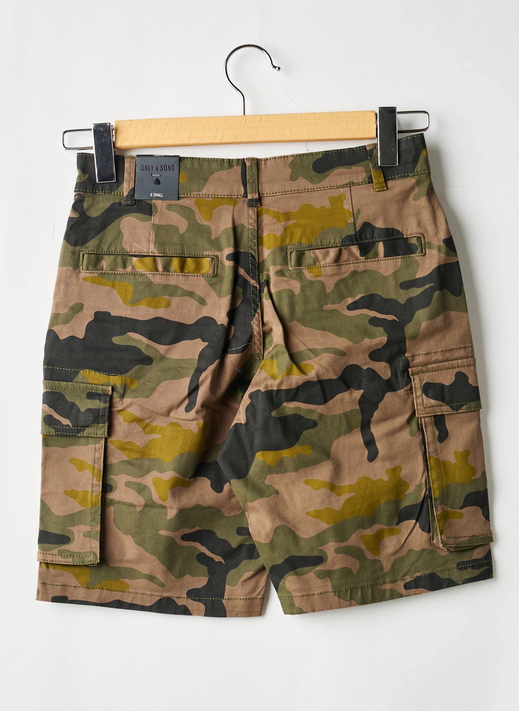 Bermuda coupe droite vert ONLY&SONS homme