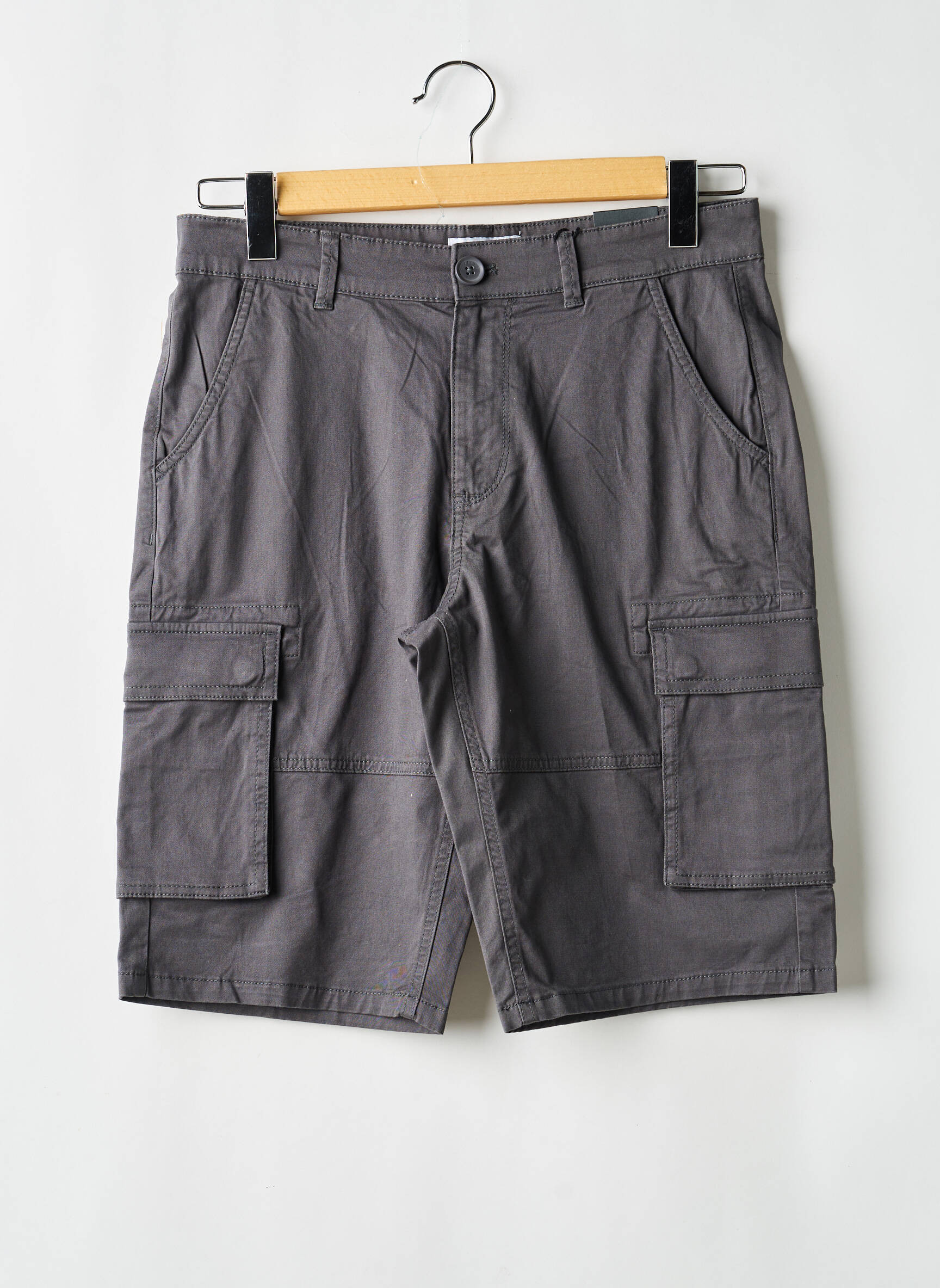 Bermuda coupe droite gris ONLY&SONS homme