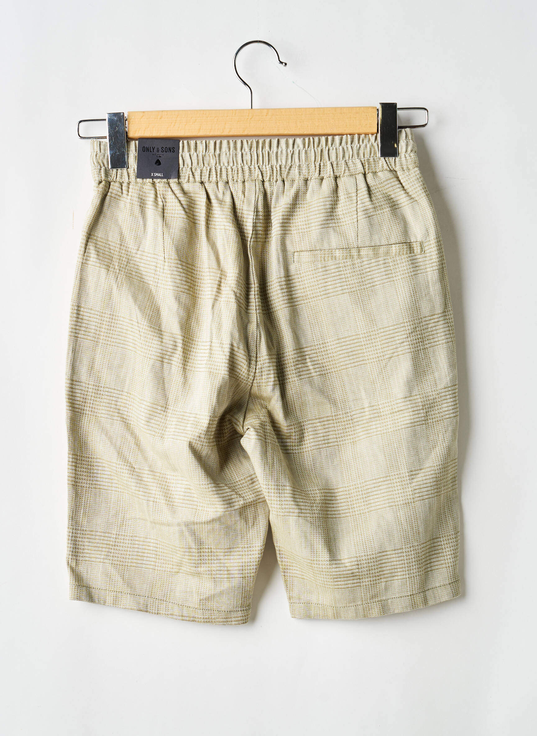 Short coupe droite vert ONLY&SONS homme